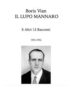 Boris Vian - Il lupo mannaro e altri 12 racconti (1996)