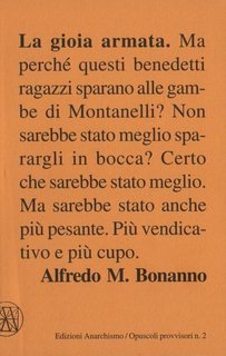 Alfredo M. Bonanno - La gioia armata (2013)