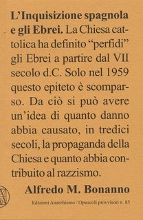 Alfredo M. Bonanno - L'inquisizione spagnola e gli ebrei (2015)