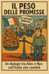 Renzo Luigi Scavo - Il peso delle promesse. Satira dialogica sulla politica italiana nell’era dell’informazione-spettacolo (2025)